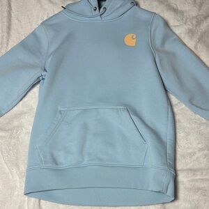 Carhartt Sky Blue Hoodie with Logo